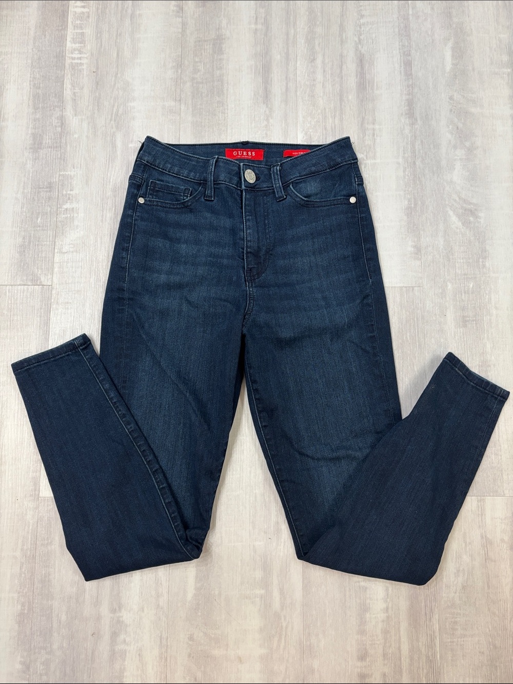 GUESS High Rise Skinny Dark Wash Jeans Size 27